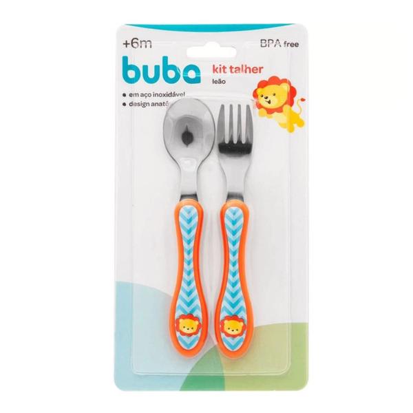 Kit Refeição 4 em 1 Garfo Colher Prato Babador Girafa Buba Imagem de Kit Refeição 4 em 1 Garfo Colher Prato Babador Girafa Buba