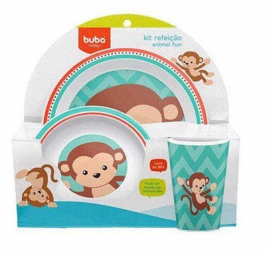 Kit Refeição Animal Fun Buba Imagem de Kit Refeição Animal Fun Buba