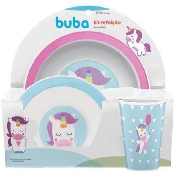 Imagem de Kit Refeição Animal Fun Unicórnio - Buba