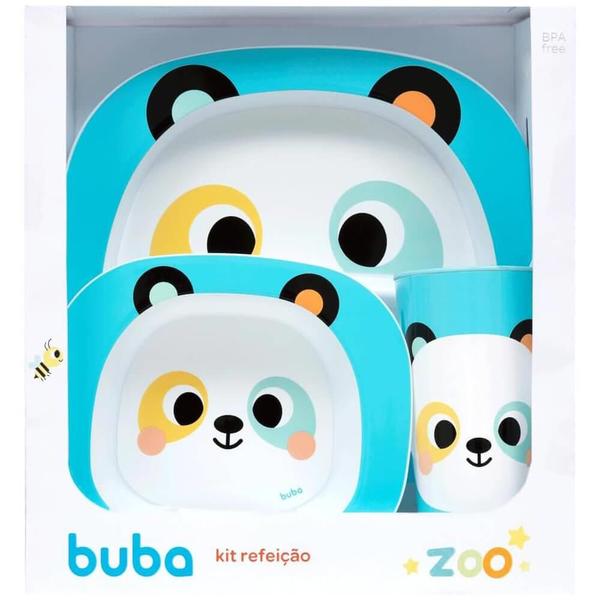 Kit refeicao bubazoo panda buba Imagem de Kit refeicao bubazoo panda buba