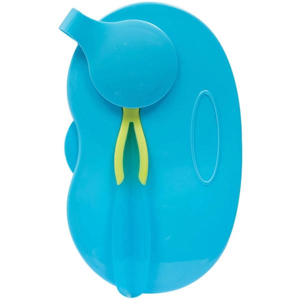 Kit refeicao com divisoria azul buba Imagem de Kit refeicao com divisoria azul buba