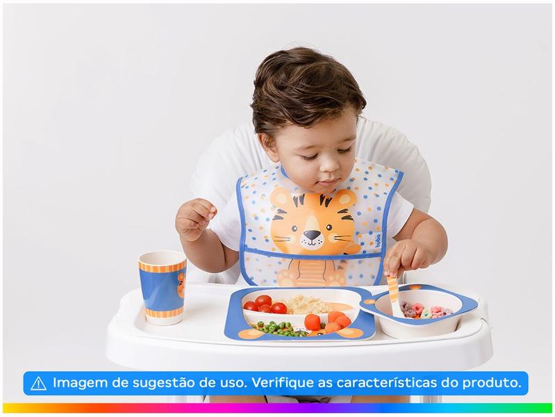Kit Refeição Infantil Buba Tigrinho 5 Peças - Laranja Imagem de Kit Refeição Infantil Buba Tigrinho 5 Peças