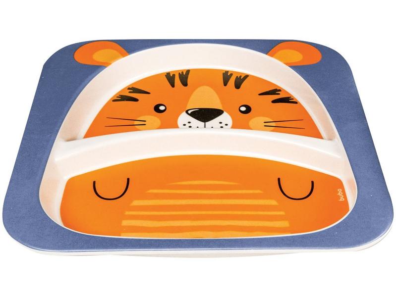 Kit Refeição Infantil Buba Tigrinho 5 Peças - Laranja Imagem de Kit Refeição Infantil Buba Tigrinho 5 Peças