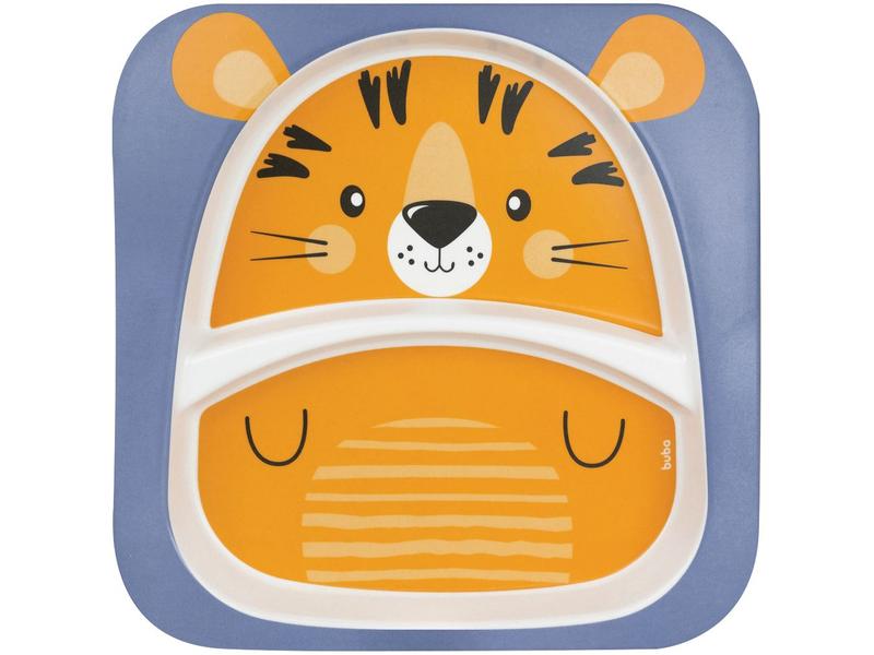 Kit Refeição Infantil Buba Tigrinho 5 Peças - Laranja Imagem de Kit Refeição Infantil Buba Tigrinho 5 Peças