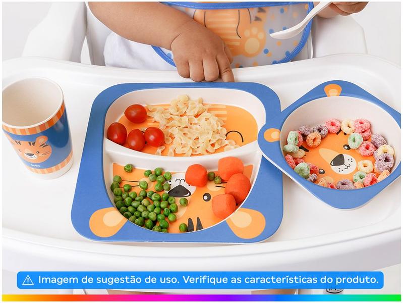Kit Refeição Infantil Buba Tigrinho 5 Peças - Laranja Imagem de Kit Refeição Infantil Buba Tigrinho 5 Peças