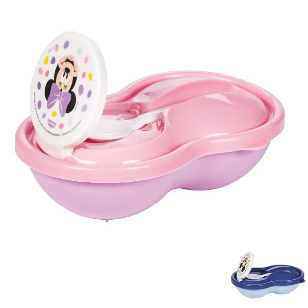 Imagem de Kit Refeição Infantil com Colher e Tampa Mickey Minnie 320 ml Plasútil 