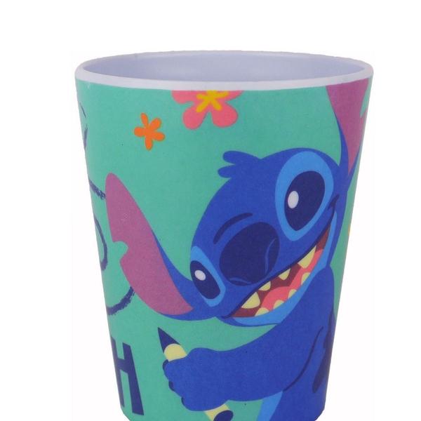 Imagem de Kit Refeição Infantil Melamina Stitch Disney Pratos, Tigela e Copo- Tuut