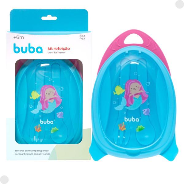Kit Refeição Infantil Sereia Bowl Com Divisórias e Talheres 18496 - Buba Imagem de Kit Refeição Infantil Sereia Bowl Com Divisórias e Talheres 18496 - Buba