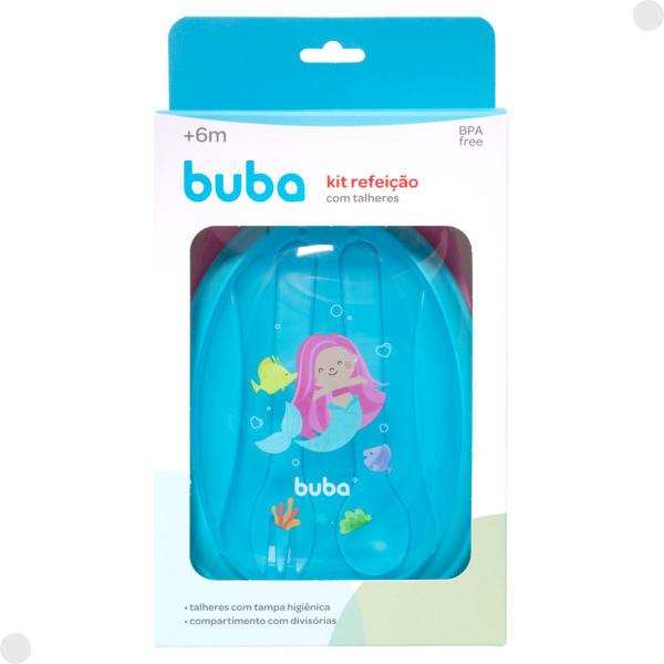 Kit Refeição Infantil Sereia Bowl Com Divisórias e Talheres 18496 - Buba Imagem de Kit Refeição Infantil Sereia Bowl Com Divisórias e Talheres 18496 - Buba