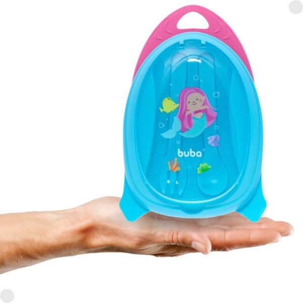 Kit Refeição Infantil Sereia Bowl Com Divisórias e Talheres 18496 - Buba Imagem de Kit Refeição Infantil Sereia Bowl Com Divisórias e Talheres 18496 - Buba
