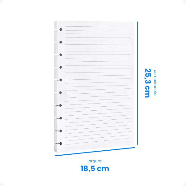 Imagem de Kit Refil Caderno Inteligente De Disco 160 Folhas Médio B5