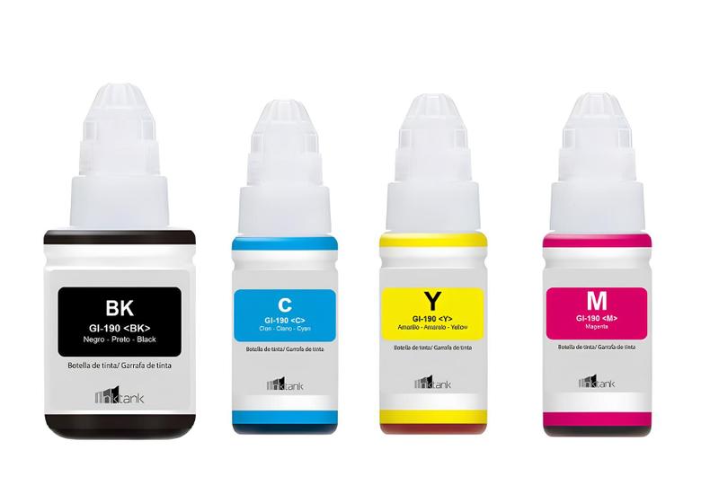 Kit Refil de Tinta Para Canon G4110 GL-190 GL190 compatível - Toner Vale Imagem de Kit Refil de Tinta Para Canon G4110 GL-190 GL190 compatível