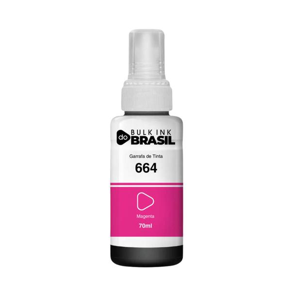 Kit refil de Tinta T664 CMYK Compatível Para epson Ecotank L395 - Bulk Ink Do Brasil Imagem de Kit refil de Tinta T664 CMYK Compatível Para epson Ecotank L395