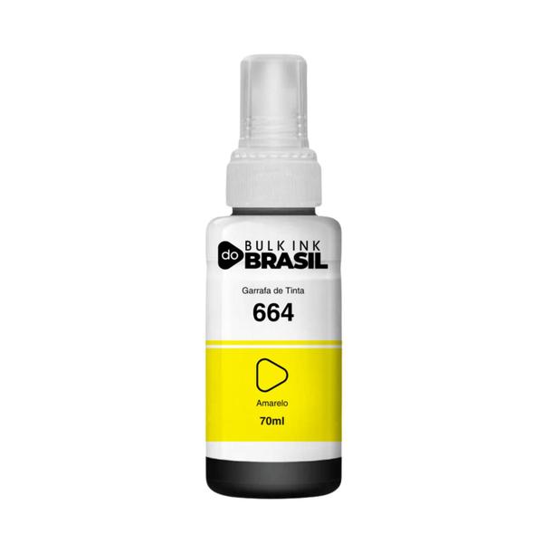 Kit refil de Tinta T664 CMYK Compatível Para epson Ecotank L395 - Bulk Ink Do Brasil Imagem de Kit refil de Tinta T664 CMYK Compatível Para epson Ecotank L395