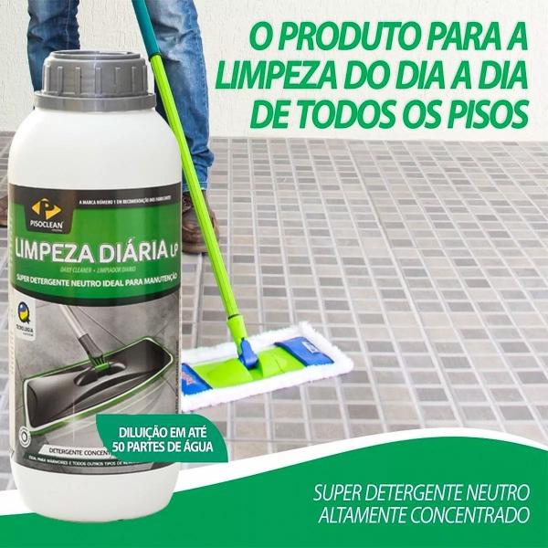 Imagem de Kit refine manchas porcelanato + limpeza diaria pisoclean 1l