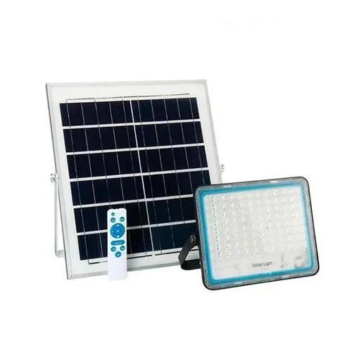 Imagem de Kit Refletor azul 200W + Painel Solar Led Branco Frio IP66