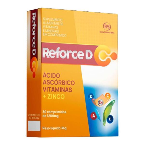 Imagem de Kit Reforce D + Zinco Com 2 Unidades 30 Comprimidos Cada