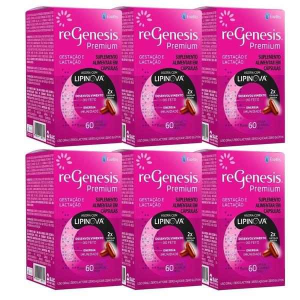 Imagem de Kit ReGenesis Premium Com 6 Caixas De 60 Cápsulas Gelatinosas Moles Cada