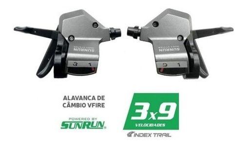 Imagem de Kit Relação 27v K7 36d Sunrun Câmbios 3x9 Alavanca Easy Fire