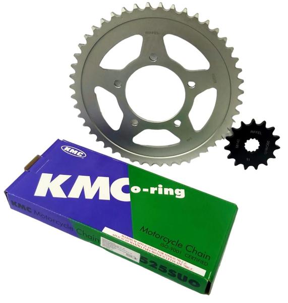 Imagem de Kit Relação Bandit 650 Gsx 650F 07/16 Riffel+Kmc C/ Retentor