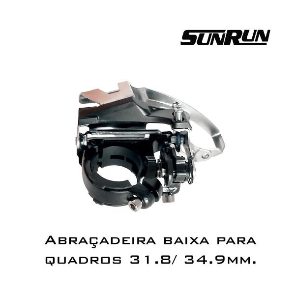 Imagem de Kit Relação Bike Sunrun/GTA 24 Velocidades Completo Passador K7 8v Corrente Cambio D/T + Pe De Vela