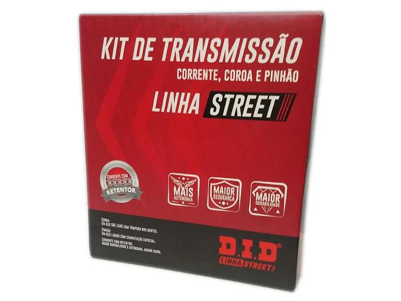 Imagem de Kit Relação Completo DID Com retentor Honda Titan Fan 160