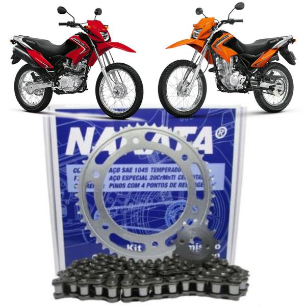 Imagem de Kit Relação Honda Nxr Bros 125 2003 2004 2005 Nakata