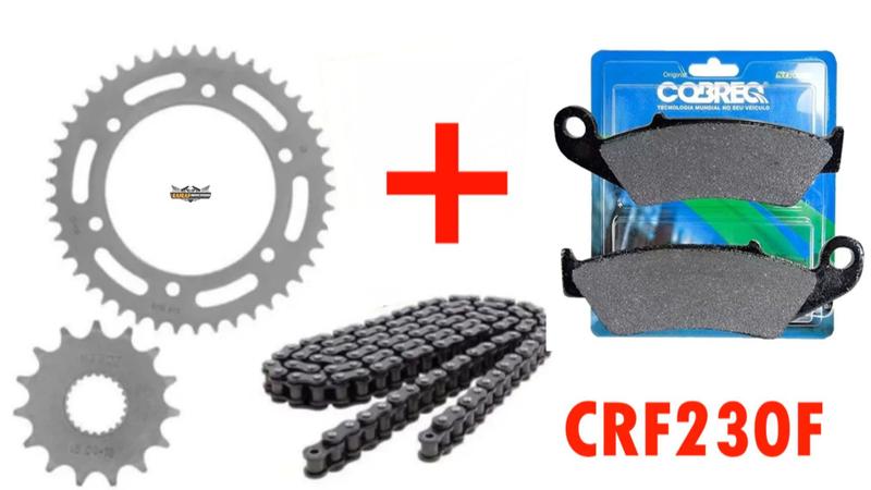 Imagem de Kit Relação Moto Crf 230f Sem Retentor + Jogo De Pastiha COBREQ