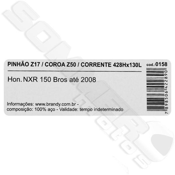 Imagem de Kit Relação Nxr Bros 150 2006 A 2015 Aco 1045 Reforçada