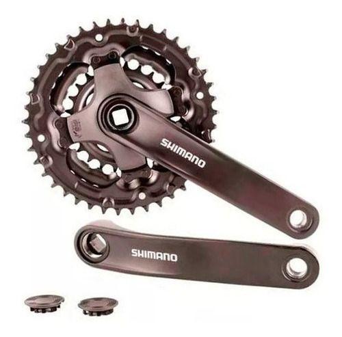 Imagem de Kit Relação Shimano Bik Pedevela Corrente Catraca 7v Central