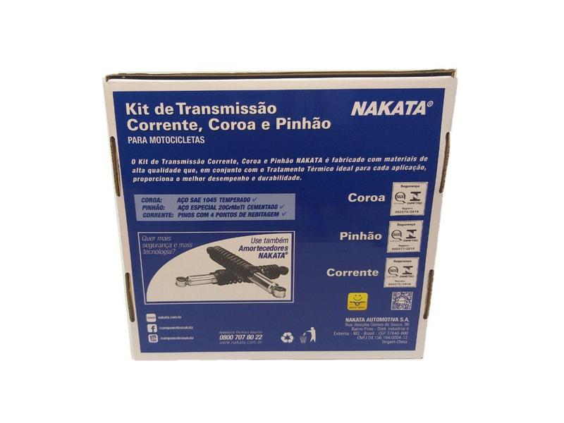 Imagem de Kit Relação Titan 150 2004 a 2015 Com Retentor Aço 1045 Nakata 428x118x43x16