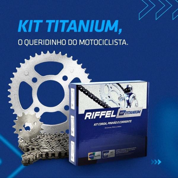 Imagem de Kit Relação Titanium Fazer 150 /YBR 125i Factor /Factor 150 Tração Transmissão Projeção Carburada Injetada 