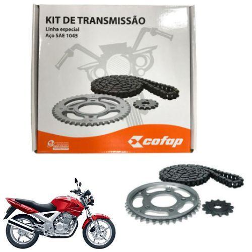 Imagem de Kit Relação Tração Transmissão Cbx 250 Twister 2001 2002 2003 2004 2005 2006 2007 2008 Original Cofap