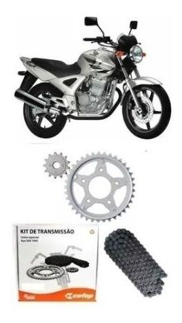 Imagem de Kit Relação Tração Transmissão Cbx 250 Twister 2001 2002 2003 2004 2005 2006 2007 2008 Original Cofap