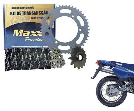 Imagem de Kit Relação Tração Transmissão Corrente Coroa Pinhão Maxx Xt Tenere 600 15x45x108 Aço 1045 - 0721622