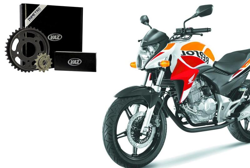 Imagem de Kit Relação Tração Vaz Extreme Black Retentor Cb300 Cb 300r Ano 2009 Até 2015 - H03971X