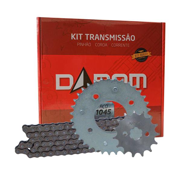 Imagem de Kit Relação Transmissão C100 Biz 100 1998 Até 2006 Aço 1045 - DAROM