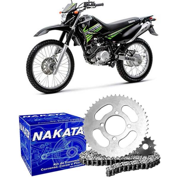 Imagem de Kit Relação Transmissão Moto Yamanha Xtz 125 2003 a 2012 Nakata 