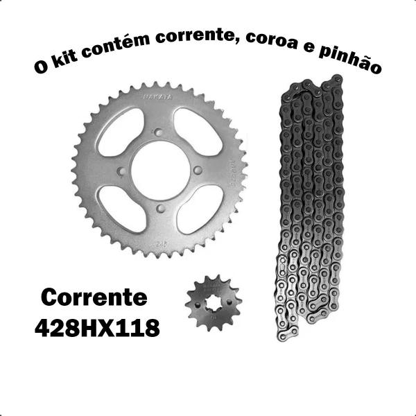 Imagem de Kit Relação Transmissão Nakata Yamaha YBR 125 Factor 2003-16