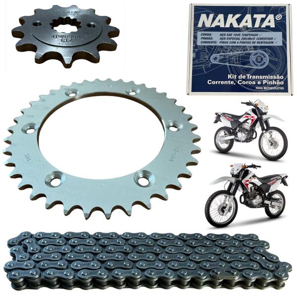 Imagem de Kit Relação Transmissão Tração Xr 250 Tornado 2001 2002 2003 2004 2005 2006 2007 2008 Nakata