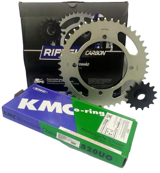 Imagem de Kit Relação Xt 600/ Tenere 600 Todas Riffel+ Kmc C/ Retentor