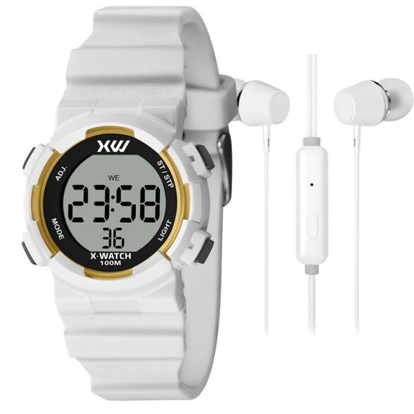 Kit Relógio de Pulso X-Watch Esportivo Moda Jovem Infantil Prova D Água Pulseira Silicone Rosa Cinza Azul Preto XKPPD + Fone Ouvido Imagem de Kit Relógio de Pulso X-Watch Esportivo Moda Jovem Infantil Prova D Água Pulseira Silicone Rosa Cinza Azul Preto XKPPD + Fone Ouvido