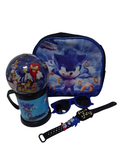 Imagem de Kit Relogio Digital  Bola Surpresa Sonic Kit Oculos Bolsa