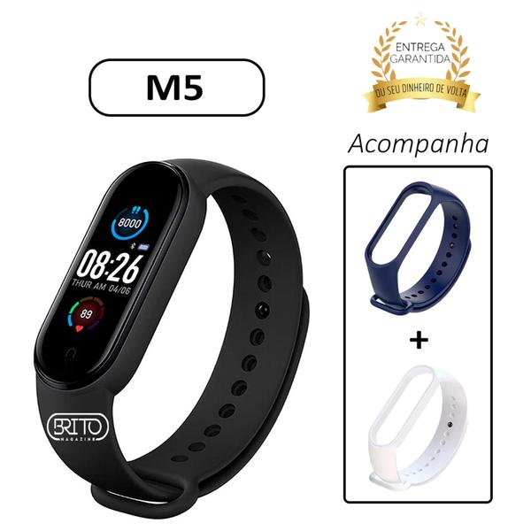 Imagem de kit Relogio Digital Smart Band M5 + 2 Pulseiras