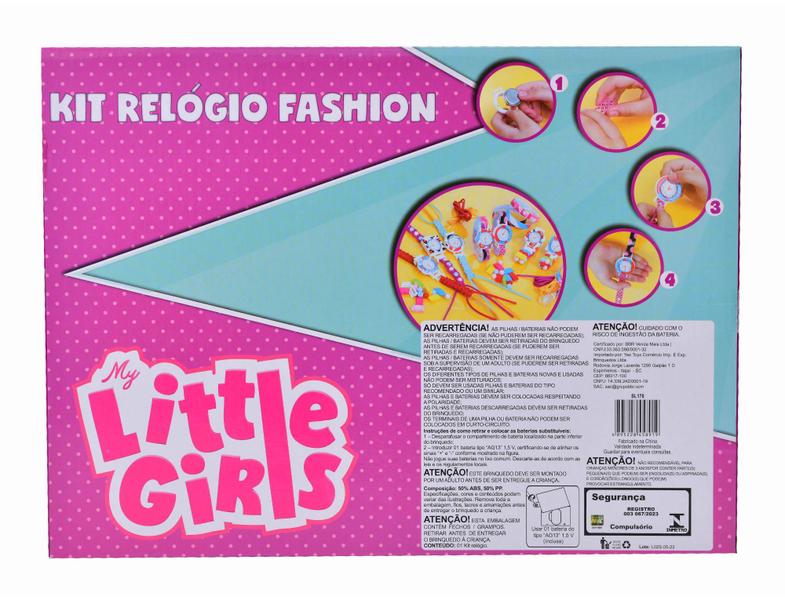 Imagem de Kit Relógio Fashion - My Little Girls - ST Import