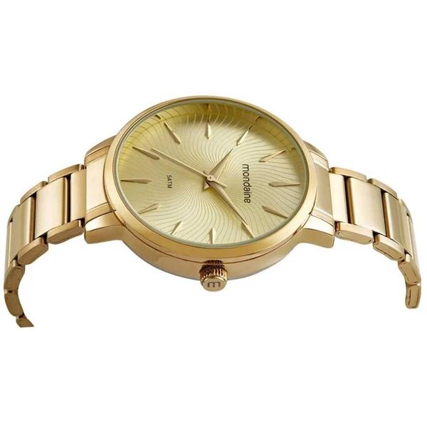 Imagem de Kit Relógio Feminino Mondaine +Pulseira 32561Lpmkde1 Dourado