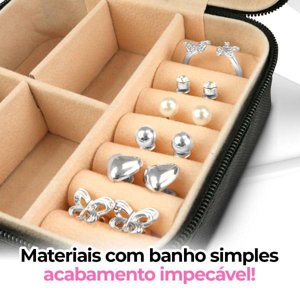 Imagem de Kit Relógio Feminino + Porta Joia + Colar + Anel Pjrm7