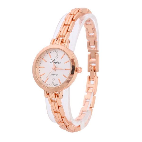 Imagem de Kit Relógio Feminino Quartz Analógico Com Pulseira Bracelete