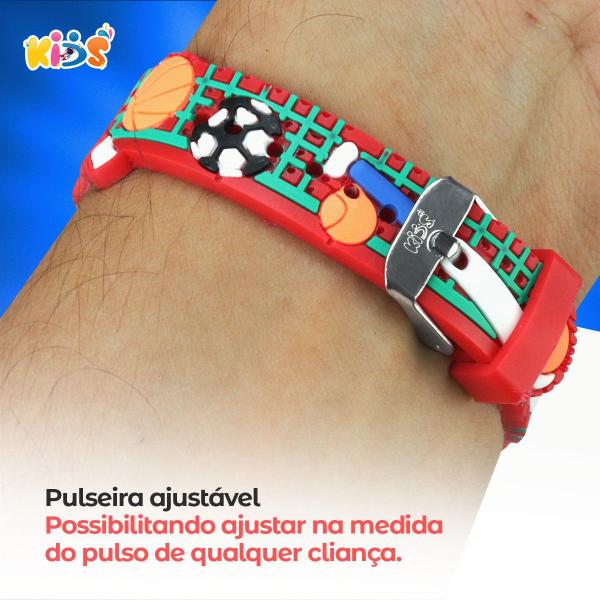 Imagem de Kit Relogio Infantil digital bracelete original luxo