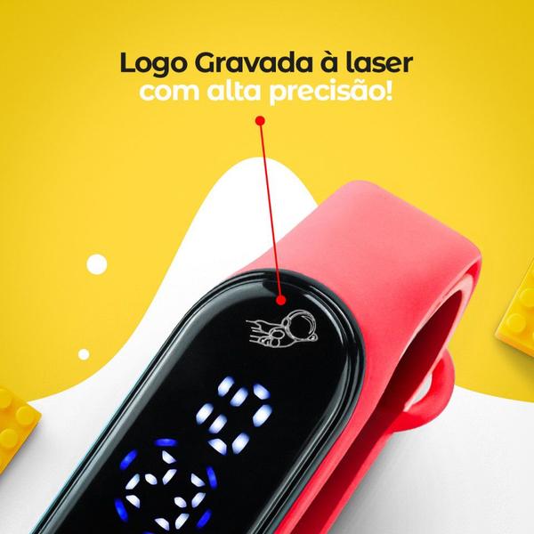 Imagem de Kit Relógio Infantil digital bracelete prova agua atacado